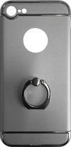 Fit Fashion - Hardcase Hoesje -  Met ring - Geschikt voor iPhone 7 - Zilver