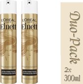 Duo Pack 2x L'Oréal Paris Elnett Satin Haarspray Extra Sterke Fixatie - 300ml-3600523792986
