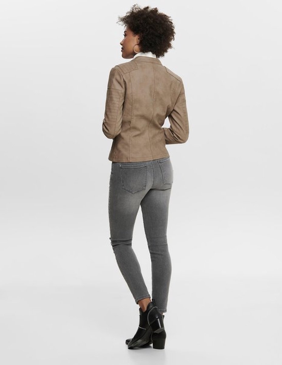 Only ONLAVA Gris foncé - Chaussure pas cher avec ! - Vêtements Vestes en cuir / synthétiques Femme 49,99 Only ONLAVA Gris foncé - Chaussure pas cher avec ! - Vêtements Vestes en cuir / synthétiques Femme 49,99