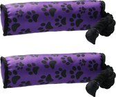 Honden speeltouw - flostouw - paars - 47,5 x 7,5 cm -  set van 2 stuks