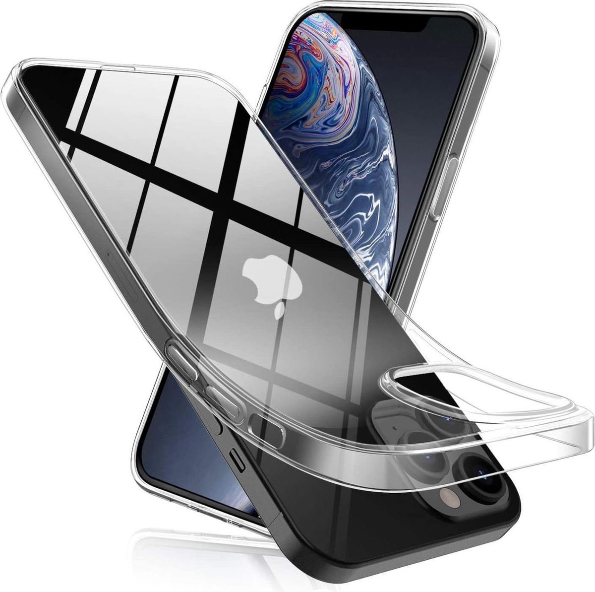 HB Hoesje Geschikt voor Apple iPhone 12 Pro Max - Transparant - Siliconen Back Cover