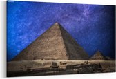 Schilderij - Piramides in Gizeh — 100x70 cm