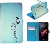 LG X Screen Hoesje Wallet Case Smile Print