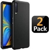 Telefoonhoesje - Back Cover - Geschikt Voor Samsung Galaxy A7 (2018) - Zwart