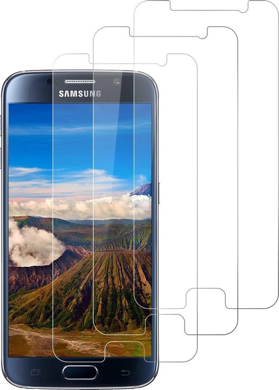 Samsung Galaxy S6 Edge Screenprotector Glas - Protector 3x | bol.com