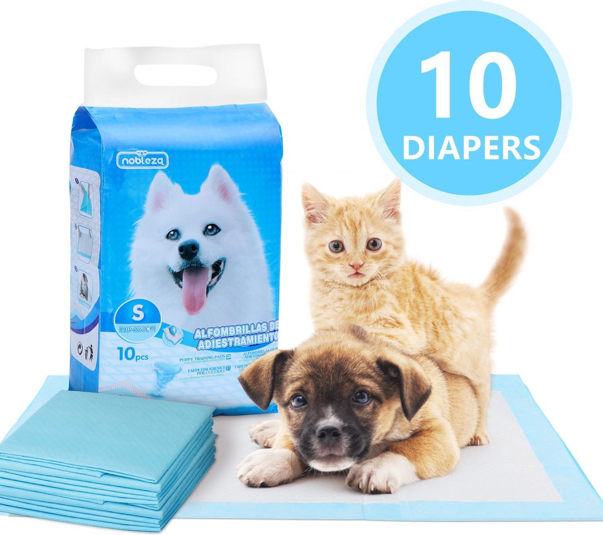 Nobleza 48LWZ puppy training Pads 10 stuks Zindelijkheidstraining