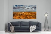 Schilderij - Colourful mesas of the Breakaways in the desert of Coober Pedy — 90x60 cm