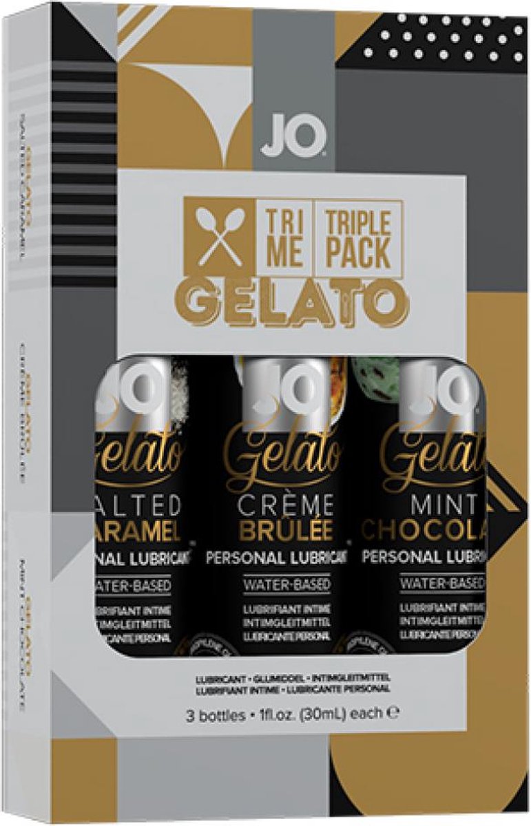 Goedkoopste System JO - Gelato Glijmiddel Set - 3 x 30 ml