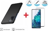 2-In-1 Screenprotector Hoesje Bescherming Protector Set Geschikt Voor Samsung Galaxy S20 FE/FE 5G (Fan Edition) - Full Cover 3D Tempered Glass Screen Protector Siliconen Back Besch