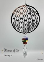 Flower life chakra kristallen raamhanger