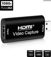 HDMI Capture Card - HDMI naar USB - Incl. USB Verlengkabel - Video Capture - Livestreaming, video opname, videobellen/Live Casts - 1080p - Playstation & Xbox - Live streamen Youtub