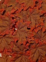 Herfstbladeren - Rood-Bruin - Set 100 stuks - Stof - 8 x 7 cm