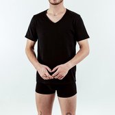 T-Shirt V-Hals Underwear Zwart Giuliano Uomo Heren Ondershirt Maat XXL