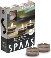 Spaas - 24 Clearlights - Theelichtjes - Relax & Relieve