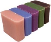 Soap bar set - handzeep savon de Marseille - Vanille/Huile d'olive/Patchouli/Lavendel/Rose 5x30 gr. kerstcadeautjes