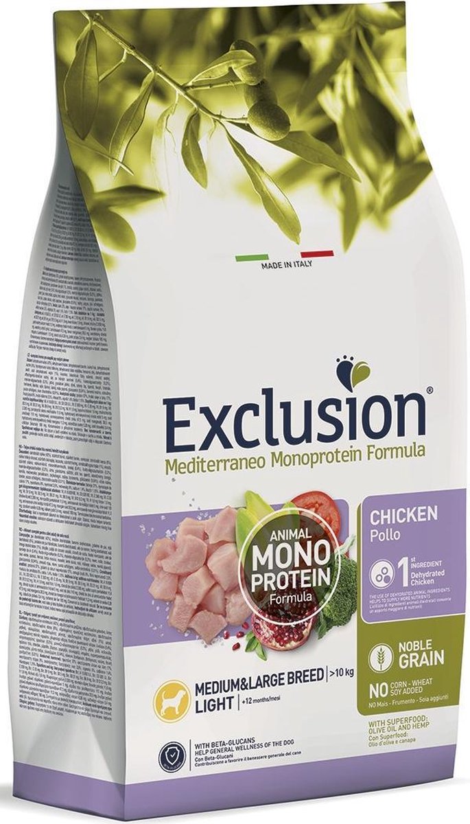 EXCLUSION Exclusion Mediterraneo kip Light 12 kilo
