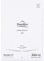 Tomoe River Paper Formaat A3 / 50 Vellen = 100 Pagina’s, 52g/m2 Blanco Wit Papier
