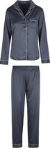 5507SET Satijn Pyjama Set - Vrouwen - Maat XS
