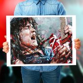Poster - Eddie Van Halen - 50 X 70 Cm - Multicolor