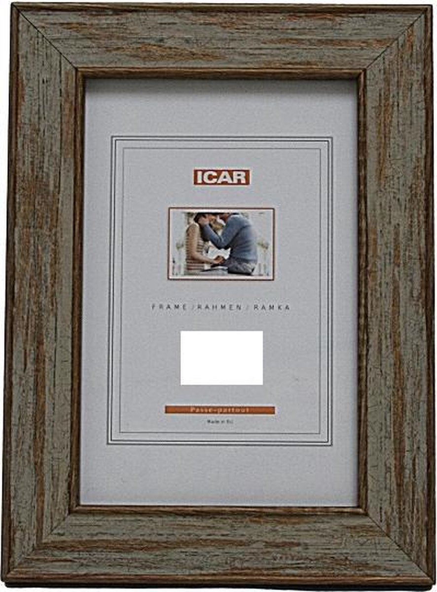 Icar Kunststof Fotolijst Grijs Brian 10x15 cm