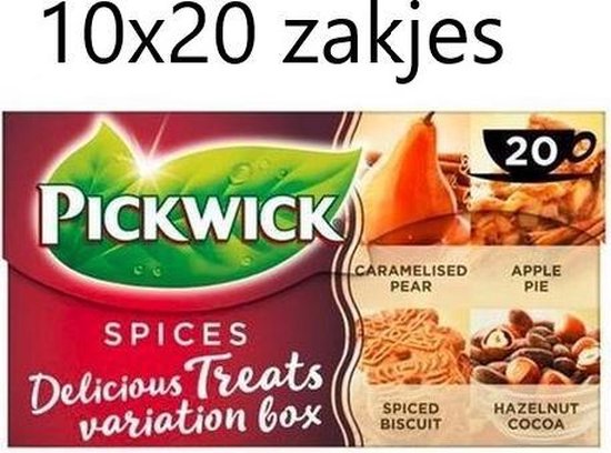 Pickwick thee - Delicious Treats Variatiebox - multipak 10x 20 stuks