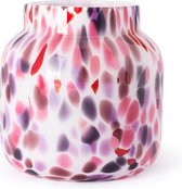 Design vaas Bloom - Fidrio SENSATION - glas, mondgeblazen - hoogte 20 cm