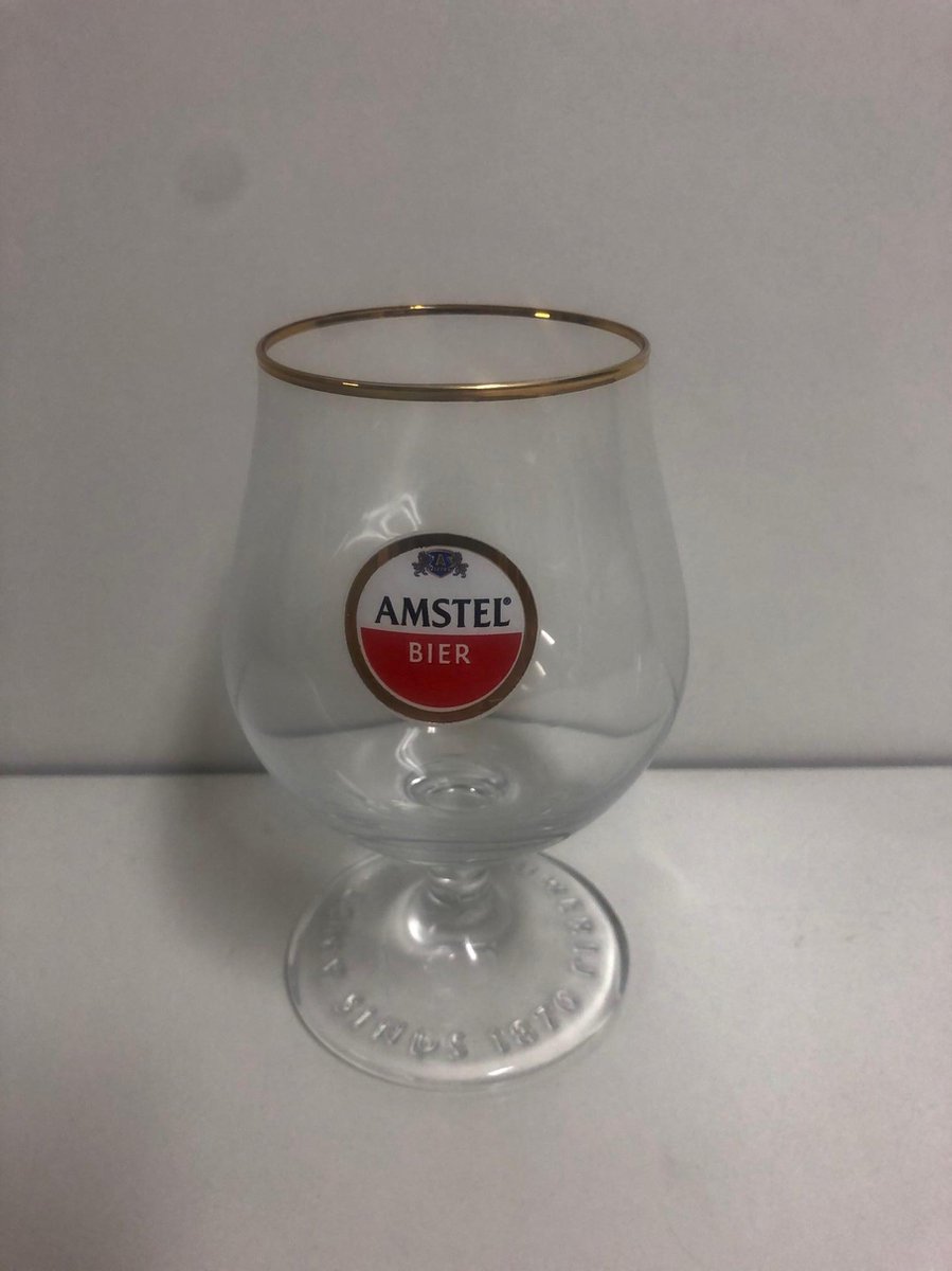 Amstel bockbier bierglas voetglas 6x25cl bierglazen bok bier glas glazen  bokbier | bol.com