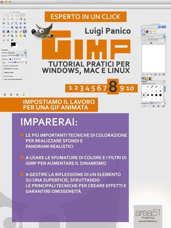 GIMP. Tutorial pratici per Windows, Mac e Linux. Livello 8 - cover