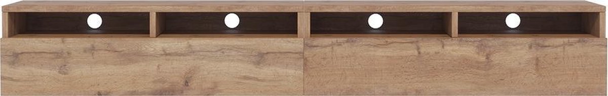 Maison’s Tv meubel – Tv Kast meubel – Tv meubel – Tv Meubels – Tv meubels hout – Bruin – Eiken hout – Rednaw – 200x30x31cm