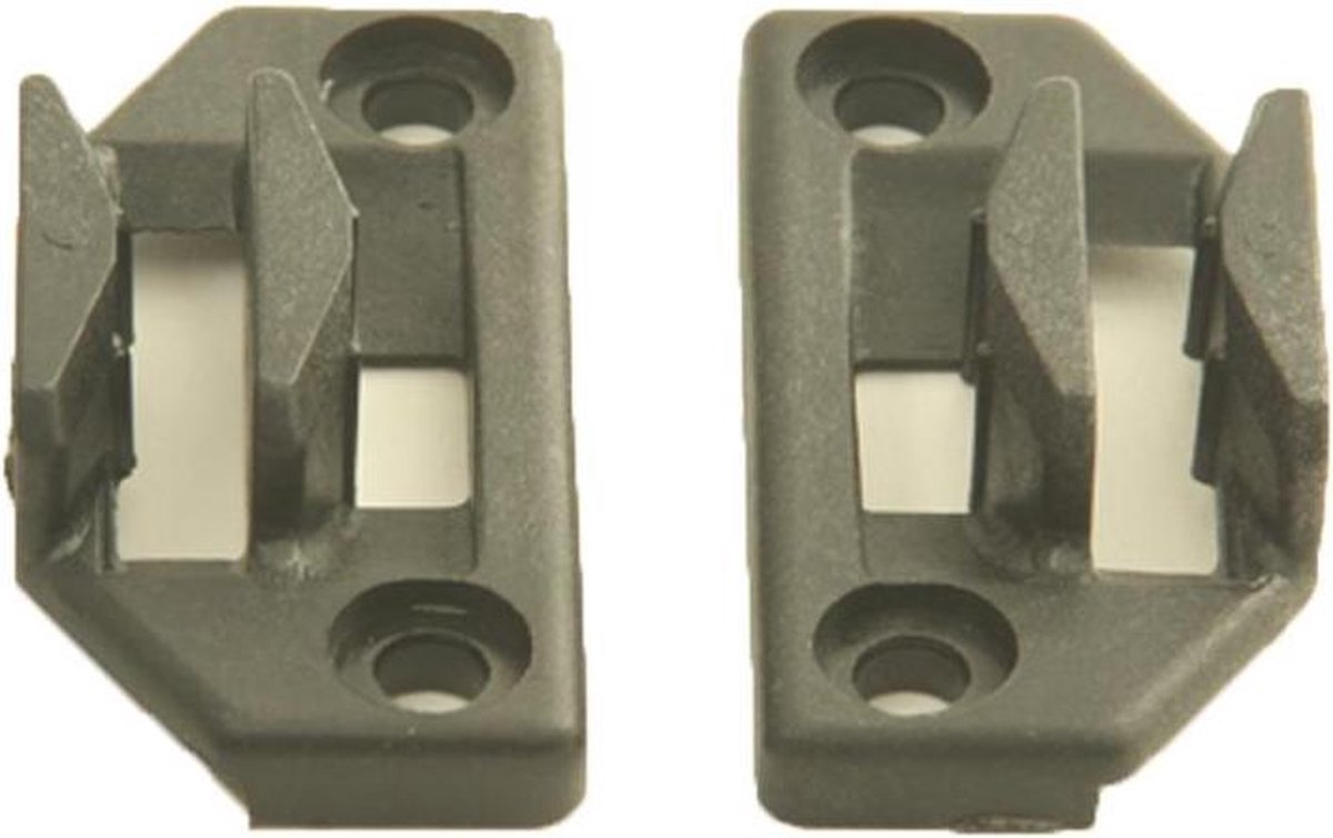 Vastzetplaat (ZWART) set a 2 stuks