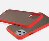 ✅2 in 1 Matte Telefoon Case voor iPhone  11/  PLUS SCHREENPROTECTOR  / Clear Hard Case Schokbestendig Transparant Hard Case voor iPhone 11 Armor Cover in OPP Bag ROOD NERGENS GOEDKOPER  BY PR