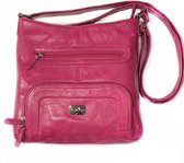 Daniele Donati Crossbodytas -fuchsia roze - glans