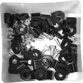 Kabelklem Bofix enkel met parkers (25 stuks)