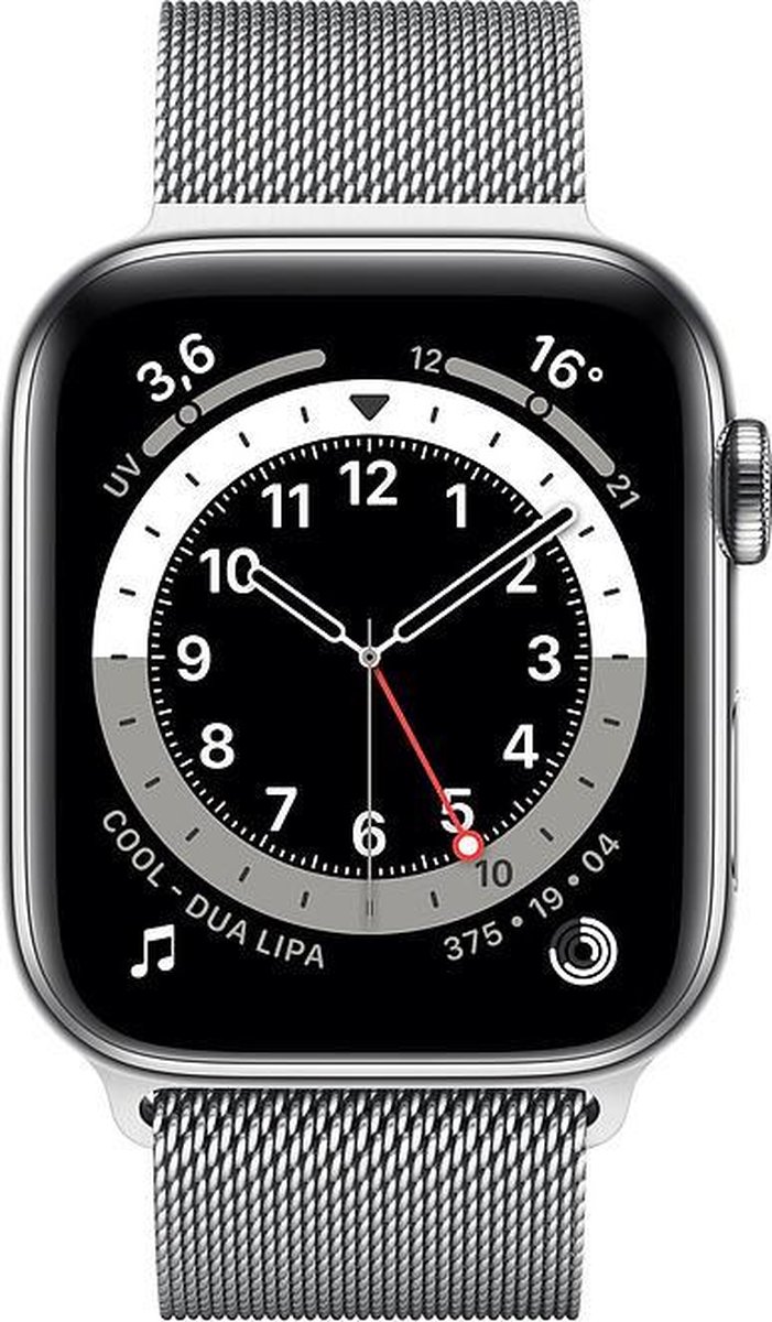 Apple Watch Series 6 GPS + Cell 44mm Sil. Steel Silver Milanese