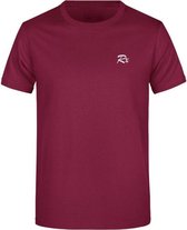 RiX Heren T-shirt Mason Bordeaux Blue - L