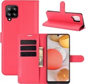 Book Case - Samsung Galaxy A42 Hoesje - Rood