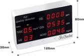 Lucht CO2 meter : Air Quality Monitor Meter, Air Quality Detector, Carbon Dioxide Tester for Indoor Use CO2 CO HCHO AQI TVOC Portable Home Meter