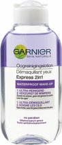 Garnier SkinActive 2-in-1 Oogreinigingslotion - 125ml - Reinigt Waterproof Make-Up & Verzorgt de Wimpers
