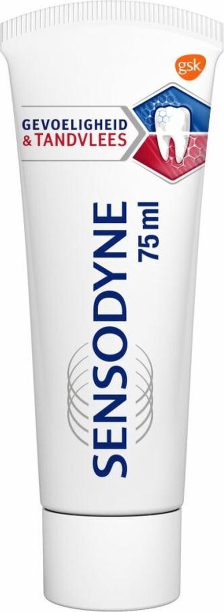 3x Sensodyne Tandpasta Gevoeligheid & Tandvlees 75 ml