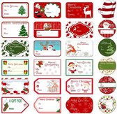 Kerst Stickers - Cadeauversiering - Cadeaulabels - Kado naam tags - Etiketten Mix - 24 stuks