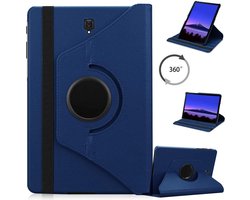 Draaibaar Hoesje - Rotation Tabletcase - Multi stand Case Geschikt voor: Samsung Galaxy Tab S4 10.5 inch T830/T835 (2019) - donker blauw