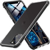 TPU Back Cover Geschikt voor : Apple iPhone 11 Pro Max - hoesje transparant met zwart rand