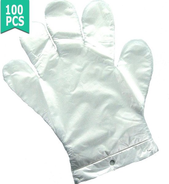 HDPE wegwerp handschoenen met ophang gat – 2 x 100 stuks | bol.com