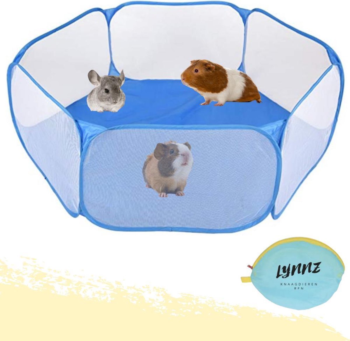 Lynnz® Opvouwbare knaagdieren ren voor buiten en binnen 120 cm |  knaagdierenren - kooi... | bol.com