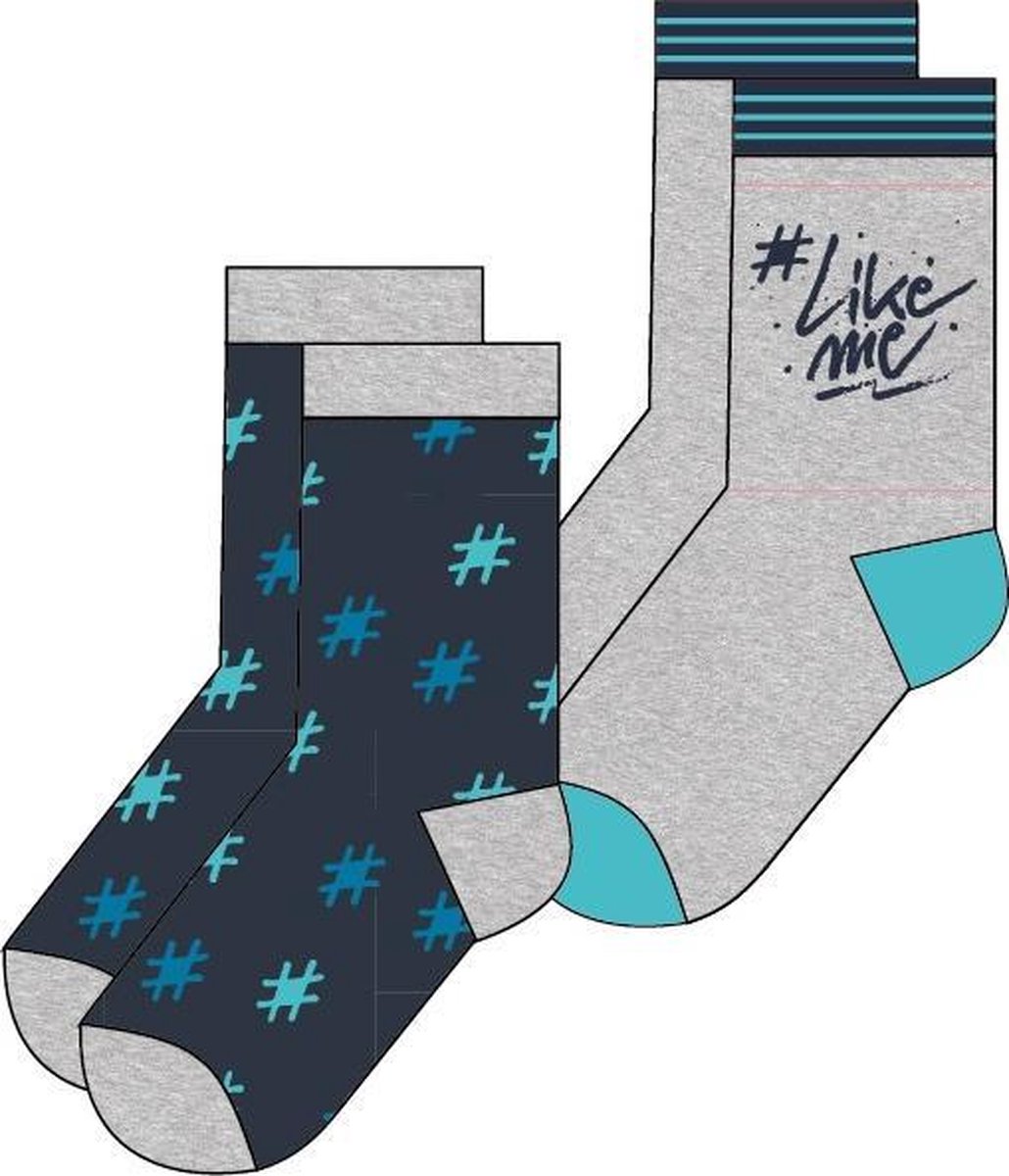 LikeMe sokken: 2-pack - maat 27/30