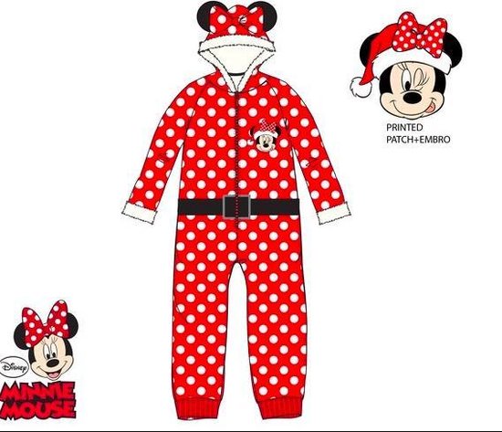 Minnie Mouse onesie - pyjama - Maat 98 / 3 jaar