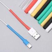 Kabel beschermer - Cable protector - Charger/oplader - Krimpkous - 12 STUKS - Flexibel - Meerdere kleuren kabelbeschermers - USB beschermer - Snoerbeschermer - Beschermer voor opla
