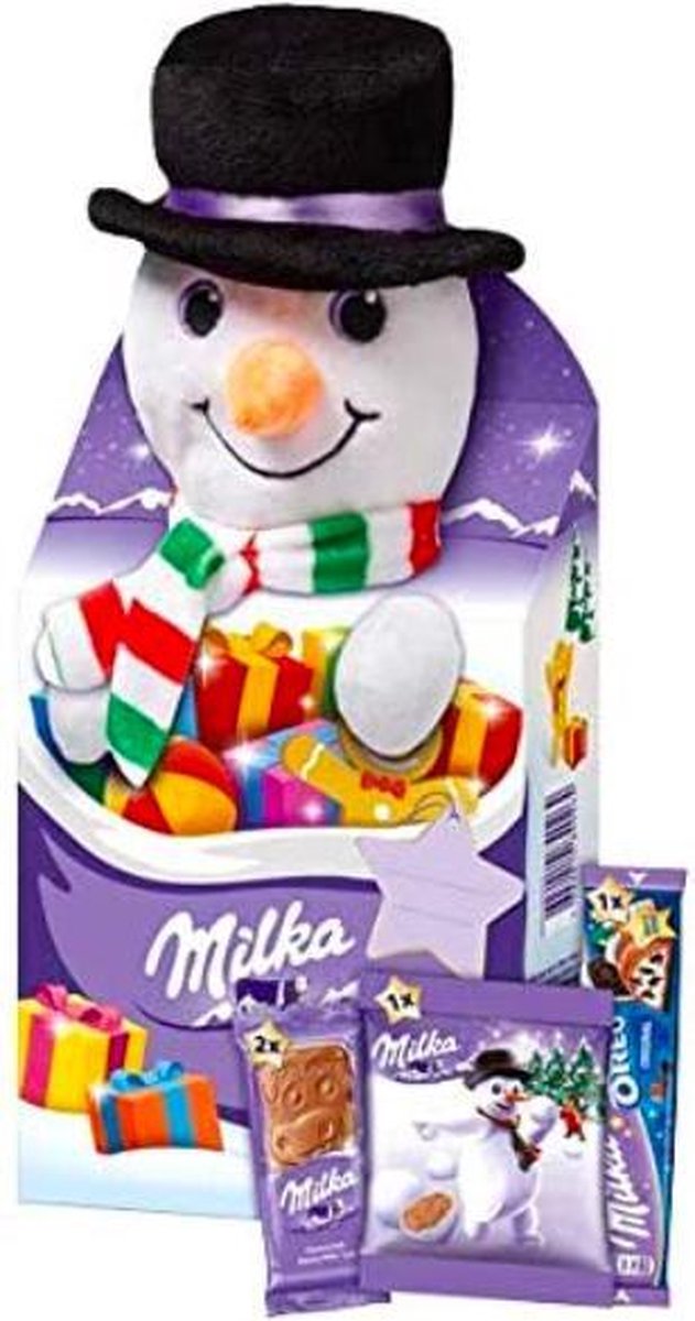 Milka Knuffel Kerstfeest Beste Chocoladegeschenk - 96 gram (Sneeuwman) |  bol.com