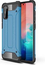 Samsung Galaxy S20 - Sterke Armor-Case Cover Hoes Skin - Blauw