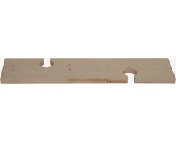 Badplank de luxe Duo - Neutraal 90cm Houten Badplank  - universeel - cadeau - relax - praktisch